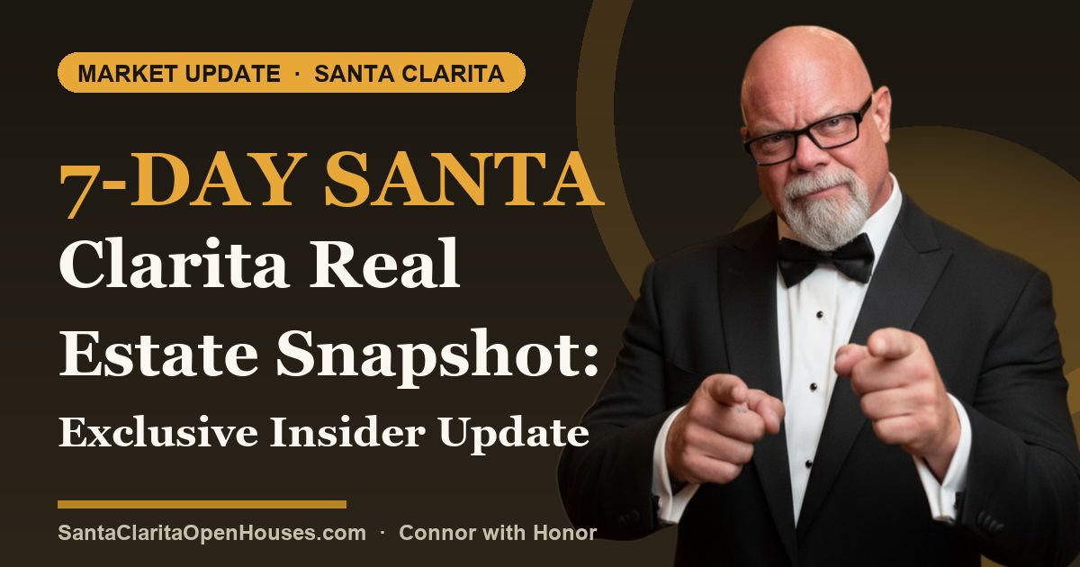 7-Day Santa Clarita Real Estate Snapshot: Exclusive Insider Update & Coming Soon