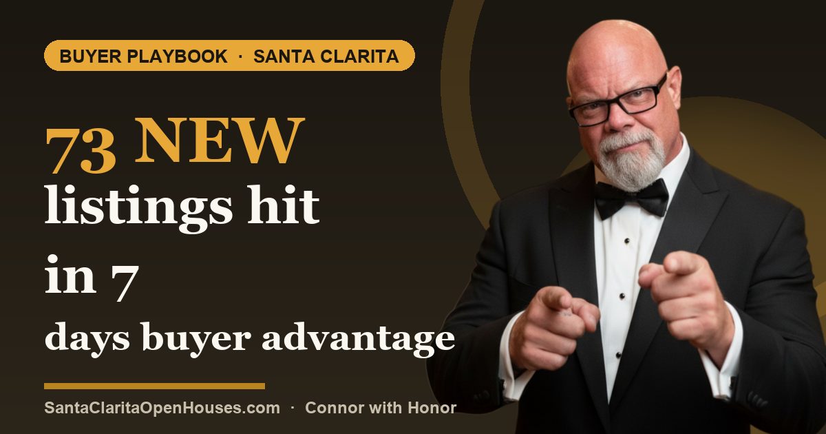 73 new listings hit in 7 days buyer advantage in your lenders approval letter