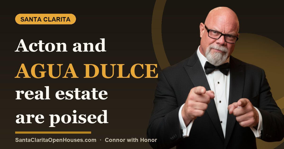 Acton and Agua Dulce real estate are poised for a great 2025 Connor with Honor
