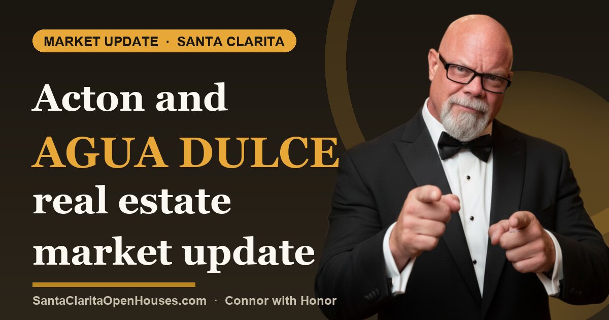 Acton and Agua Dulce real estate market update this week Septic checks