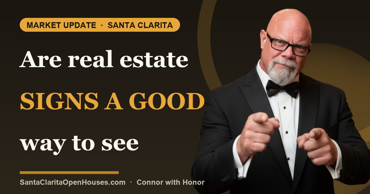 Are real estate signs a good way to see whether a home has sold or not?