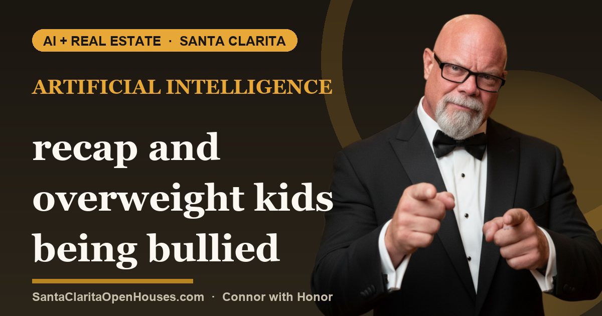 Artificial Intelligence recap and overweight kids being bullied