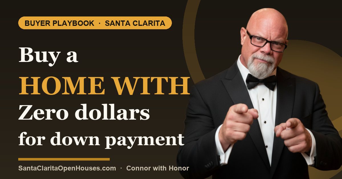 Buy a home with Zero dollars for down payment in Santa Clarita CA