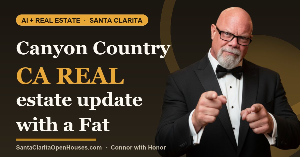 Canyon Country CA real estate update with a Fat and AI component 2024