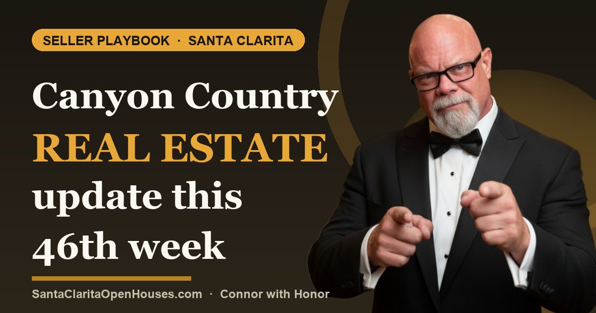 Canyon Country real estate update this 46th week of 2024 - sellers market
