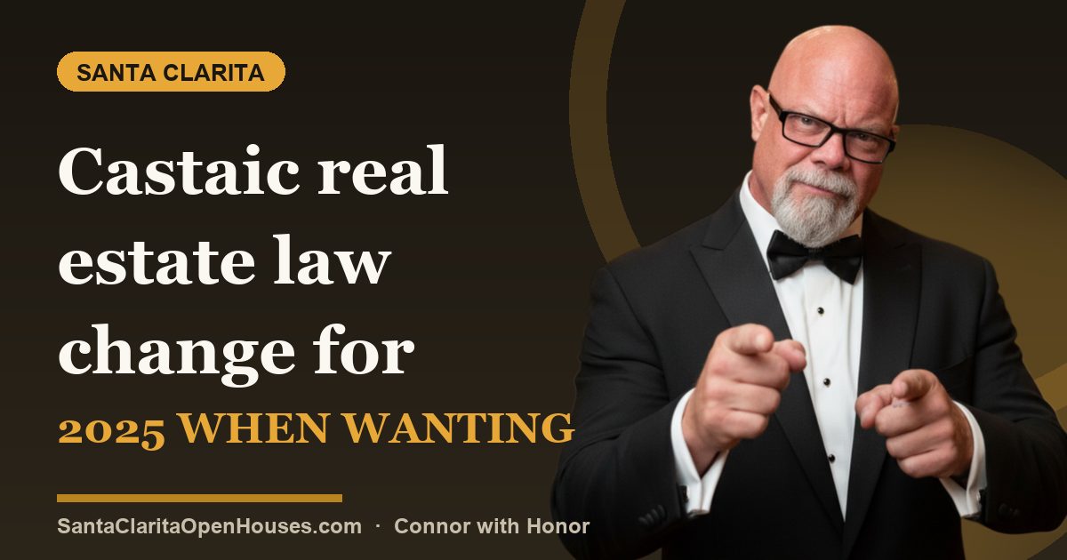 Castaic real estate law change for 2025 when wanting to buy real estate