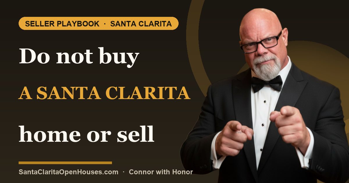 Do not buy a Santa Clarita home or sell one just because they are saying it
