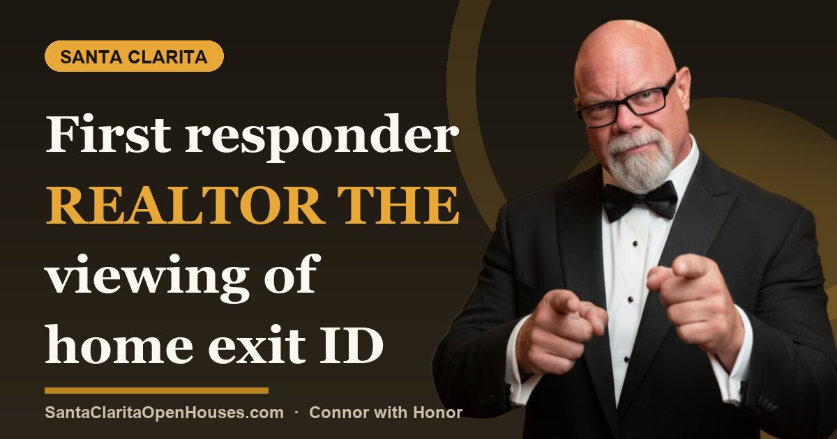 First responder realtor the viewing of home exit ID and not exposing your 6