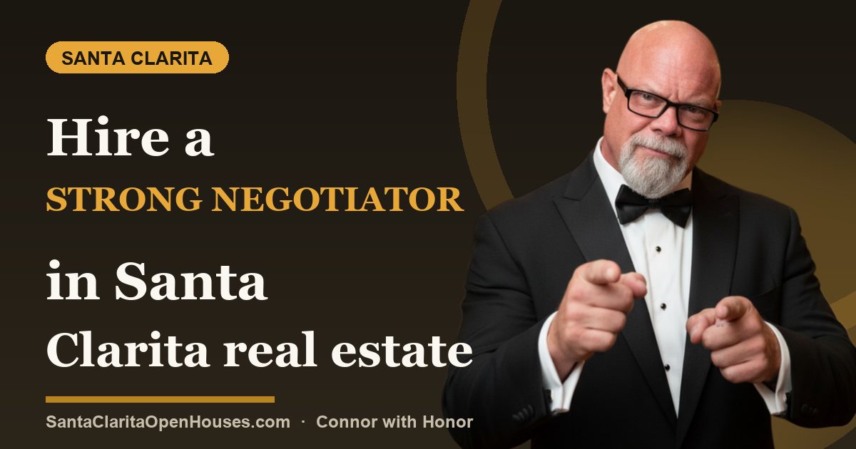 Hire a strong negotiator in Santa Clarita real estate not just a sack of bones