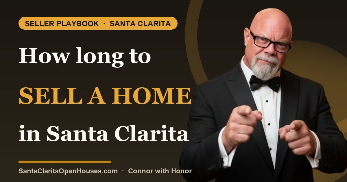 How long to sell a home in Santa Clarita CA July 2024 - closing figures