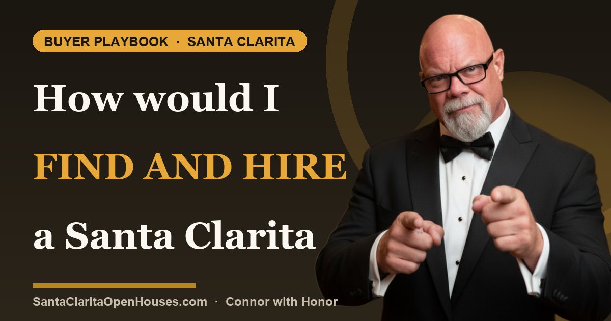 How would I find and hire a Santa Clarita real estate agent or mortgage lender