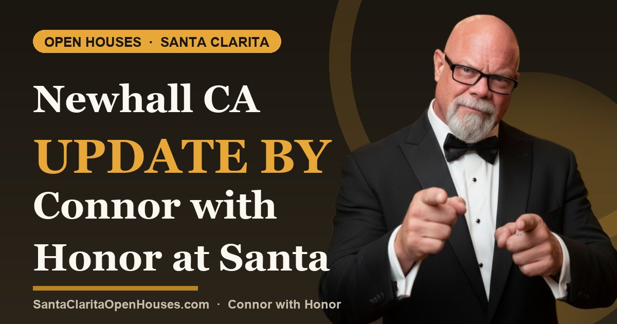 Newhall CA update by Connor with Honor at Santa Clarita Open Houses 12122024