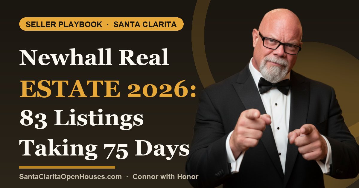 Newhall Real Estate 2026: 83 Listings Taking 75 Days to Sell, The Contrarian Opportunity