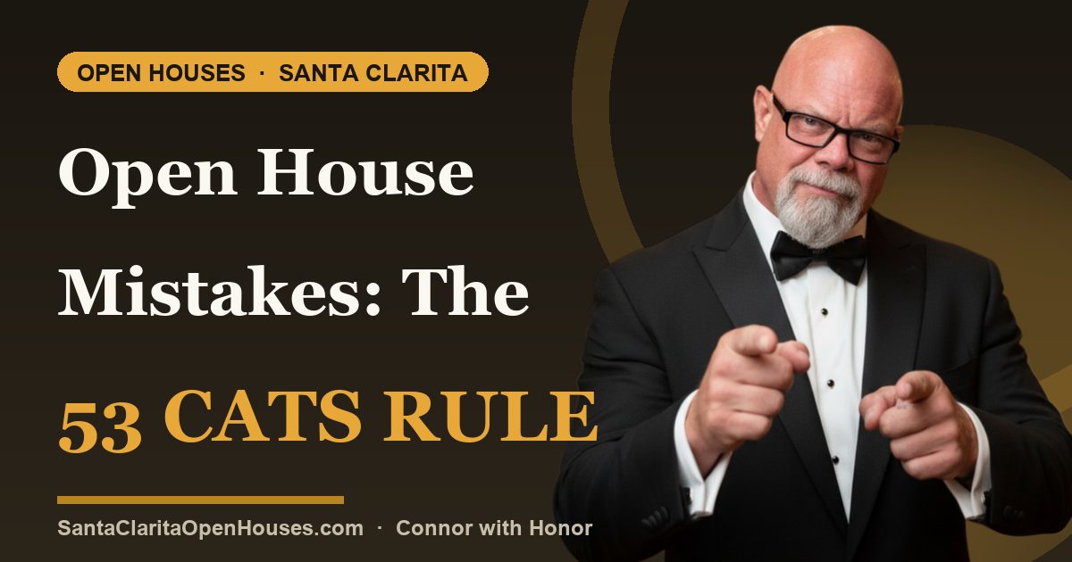 Open House Mistakes: The 53 Cats Rule, and What Never to Say at a Santa Clarita Open House