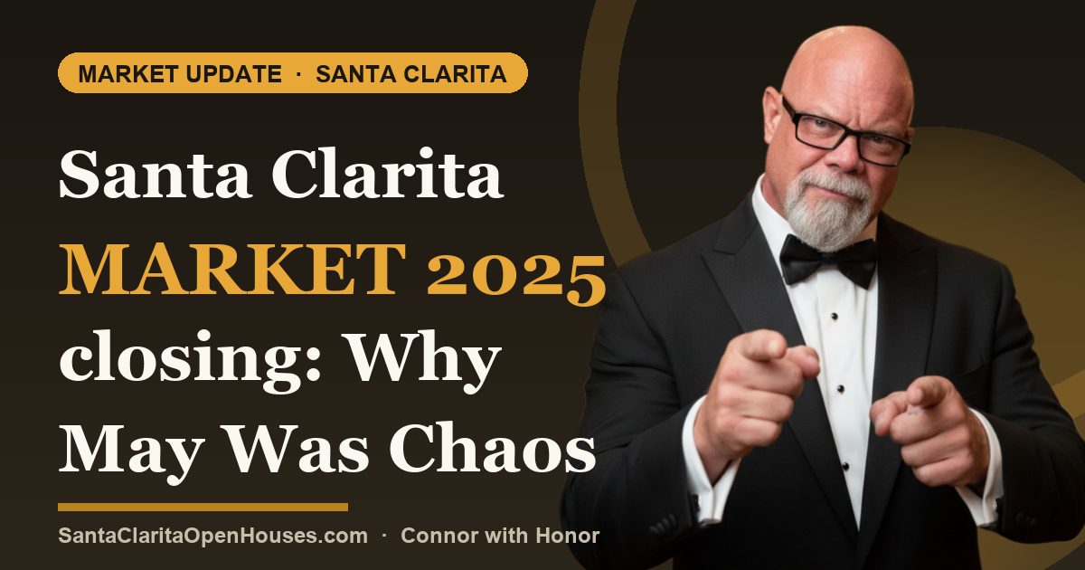 Santa Clarita Market 2025 closing: Why May Was Chaos & December Is Your Goldmine