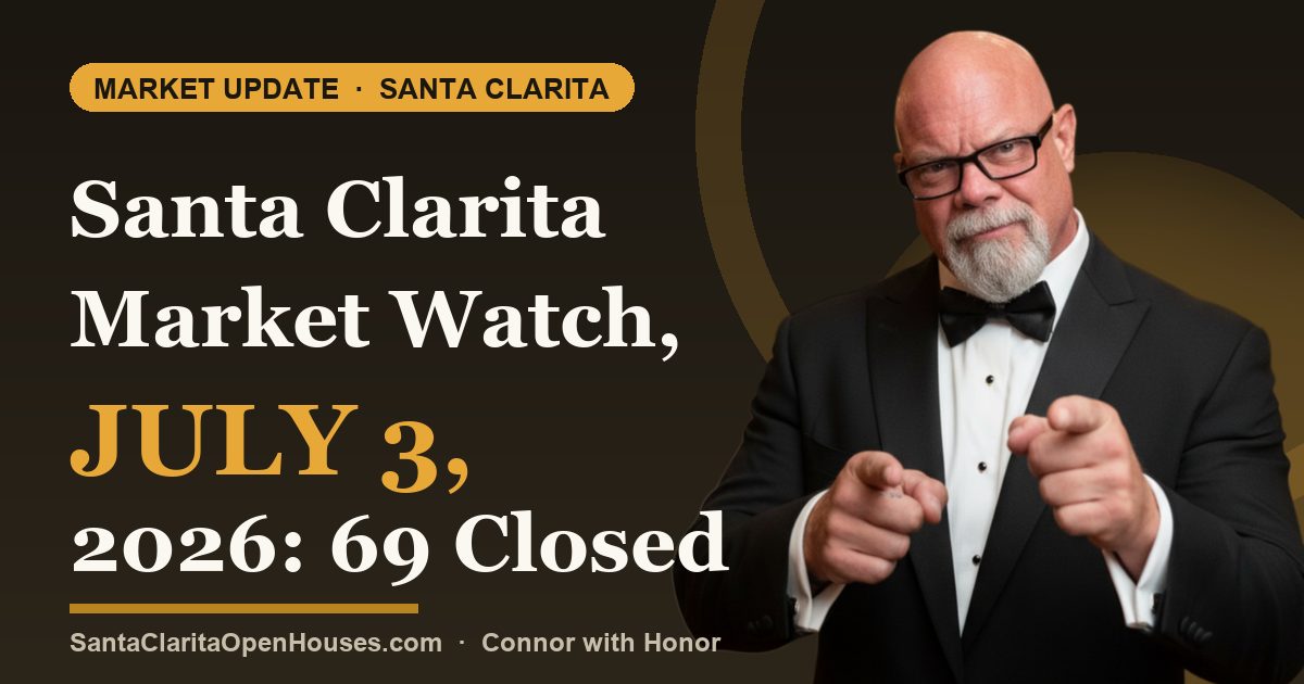 Santa Clarita Market Watch, July 3, 2026: 69 Closed, 54 Fell Out, 85 Price Changes