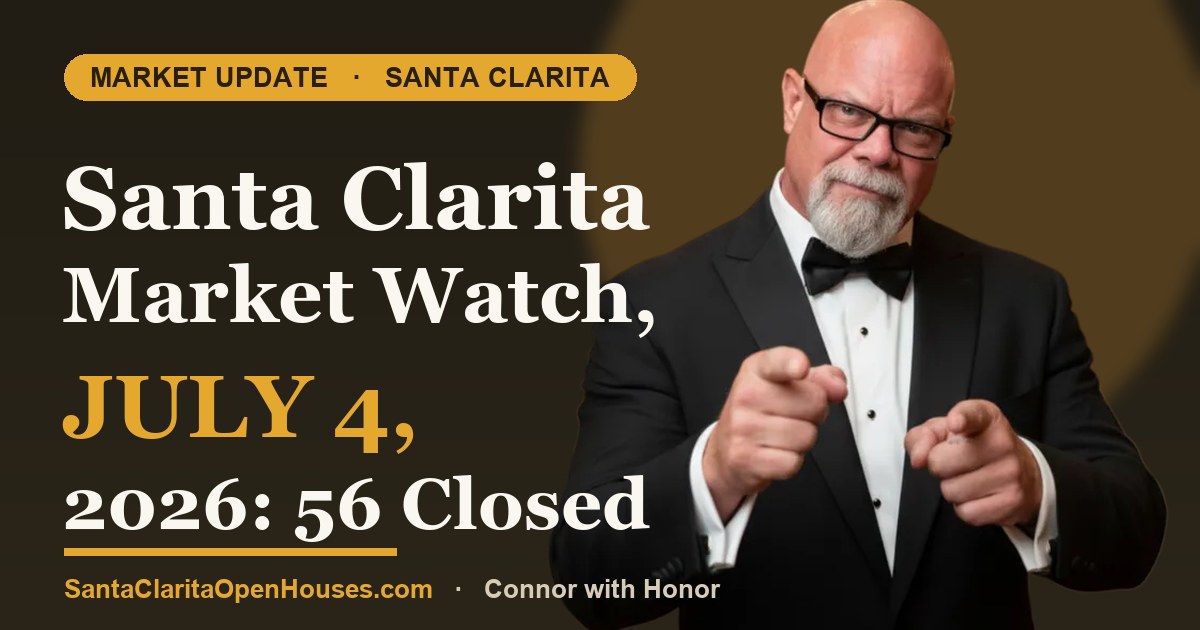 Santa Clarita Market Watch, July 4, 2026: 56 Closed, 59 Fell Out, 81 Price Changes