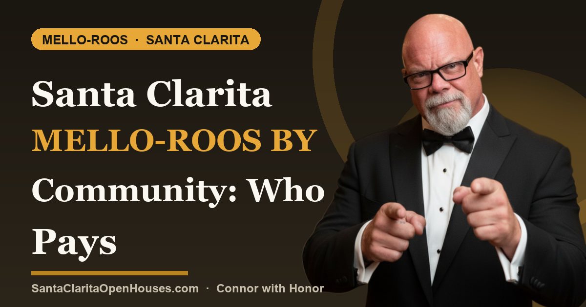 Santa Clarita Mello-Roos by Community: Who Pays What