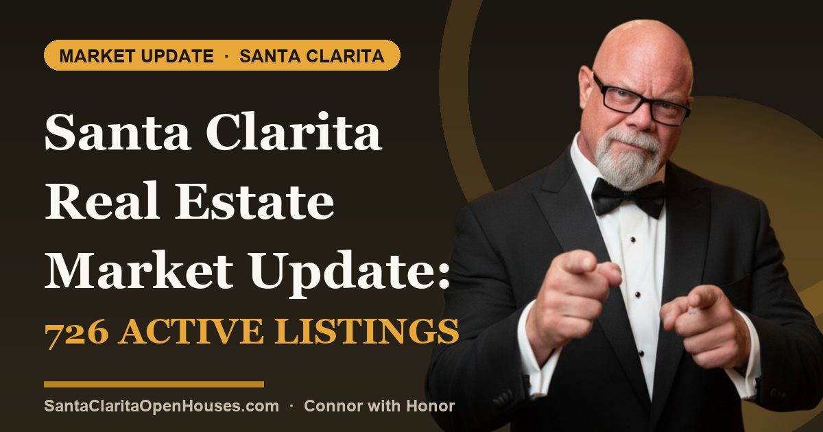Santa Clarita Real Estate Market Update: 726 Active Listings as of 09.22.2025