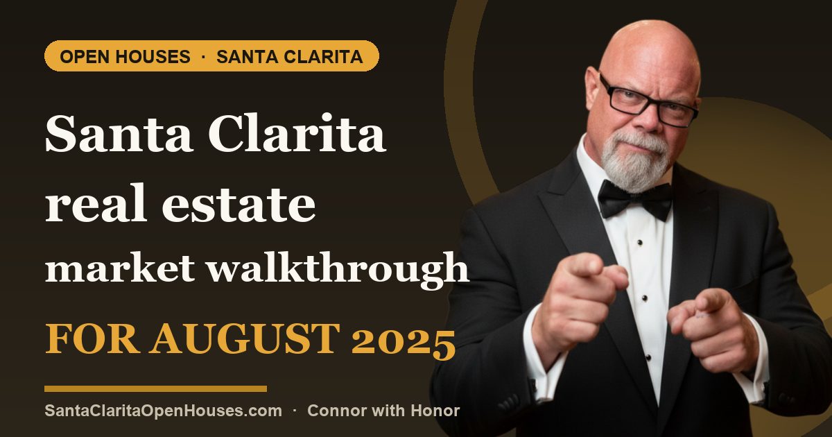 Santa Clarita real estate market walkthrough for August 2025 Open House Agent