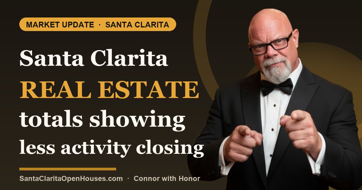 Santa Clarita Real Estate totals showing less activity closing out Sept. 2025