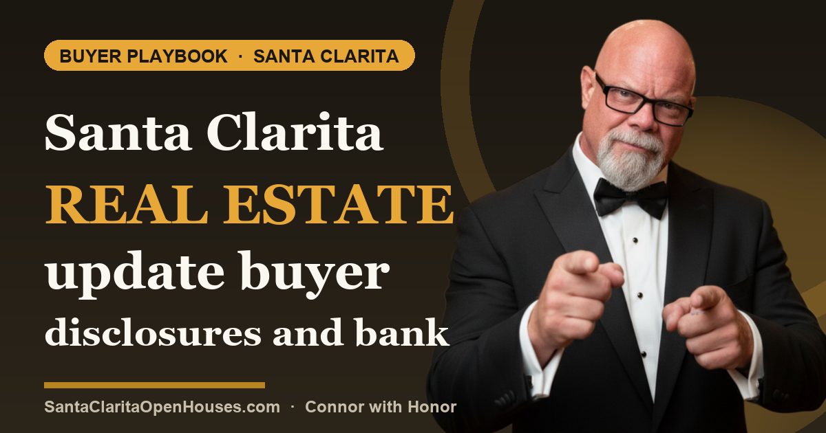 Santa Clarita real estate update buyer disclosures and bank owned property 2025