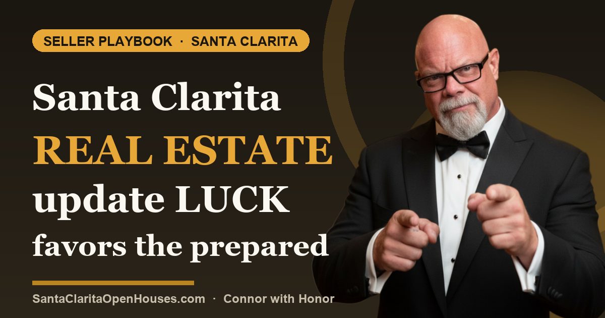 Santa Clarita real estate update LUCK favors the prepared selling and buying