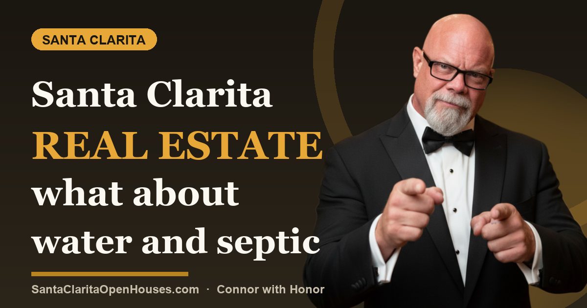 Santa Clarita real estate what about water and septic systems