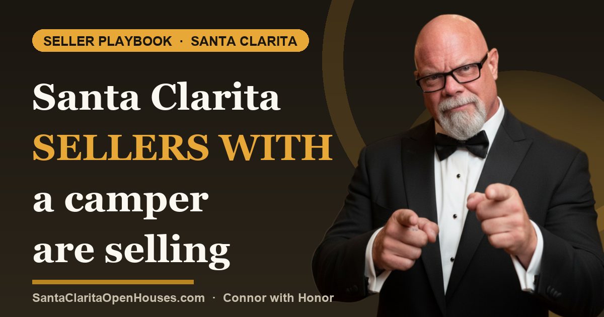 Santa Clarita sellers with a camper are selling and waiting