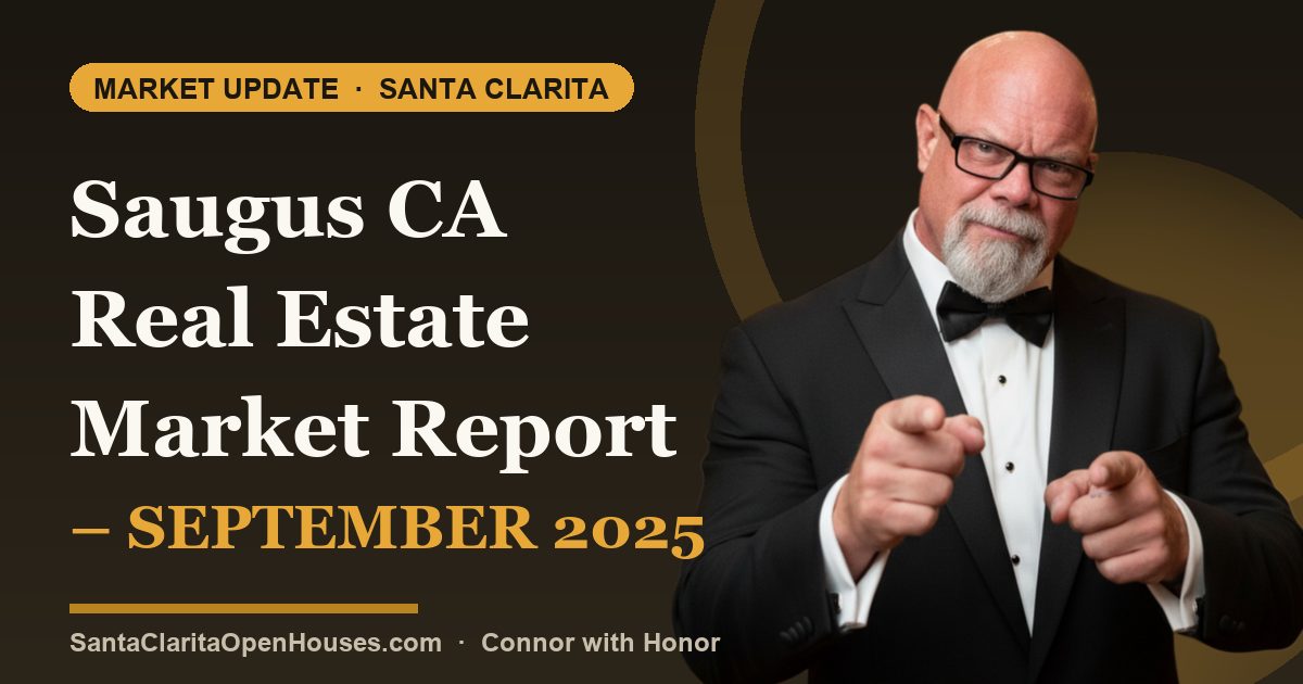 Saugus CA Real Estate Market Report – September 2025: Active Listings, DOM!