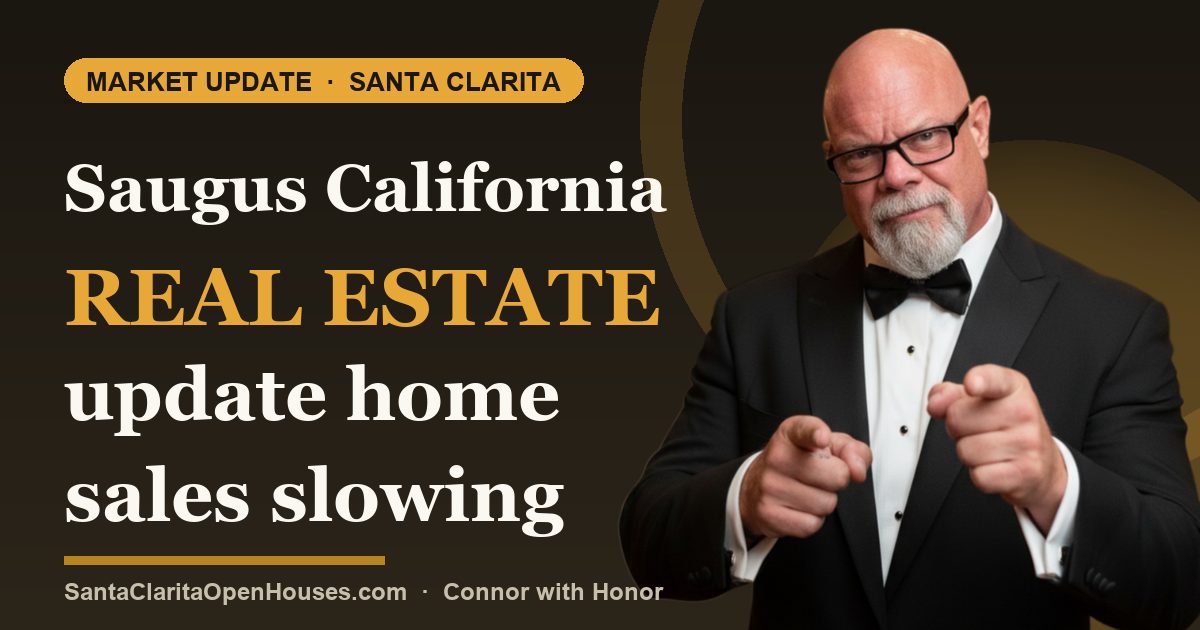 Saugus California real estate update home sales slowing as we enter the holidays