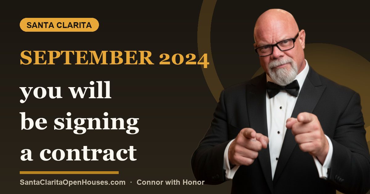 September 2024 you will be signing a contract to view a home for sale in CA