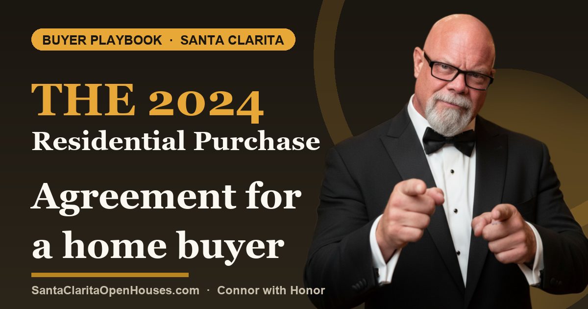 The 2024 Residential Purchase Agreement for a home buyer buying real estate