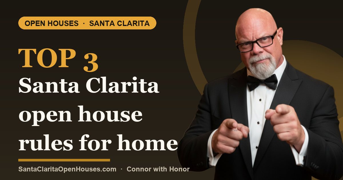 Top 3 Santa Clarita open house rules for home sellers and open house buyers