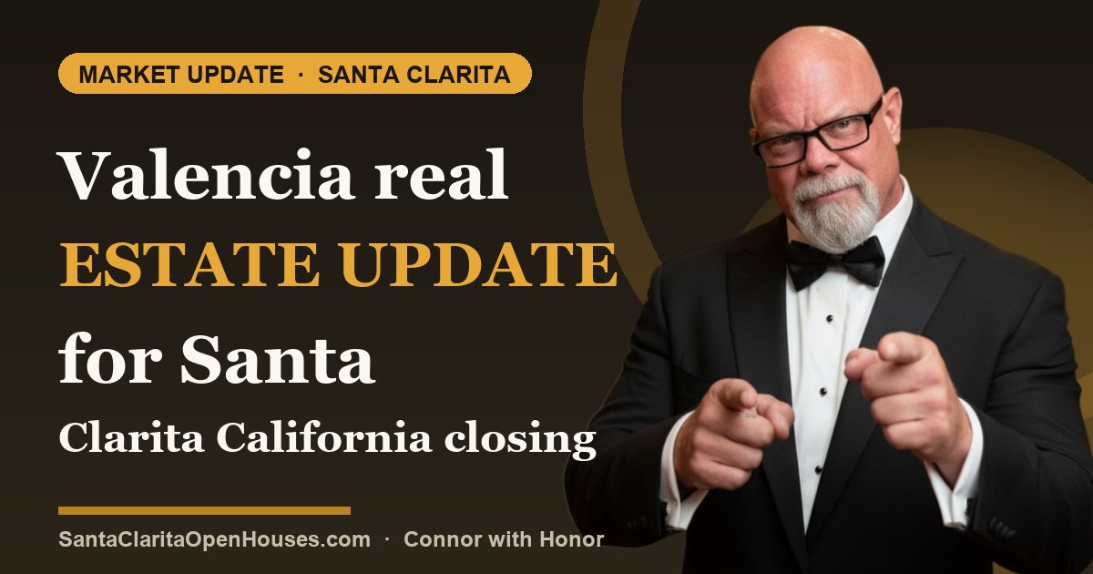 Valencia real estate update for Santa Clarita California closing out Nov 2024