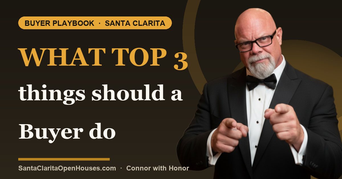 What top 3 things should a Buyer do when Buying a Santa Clarita Home in 2025