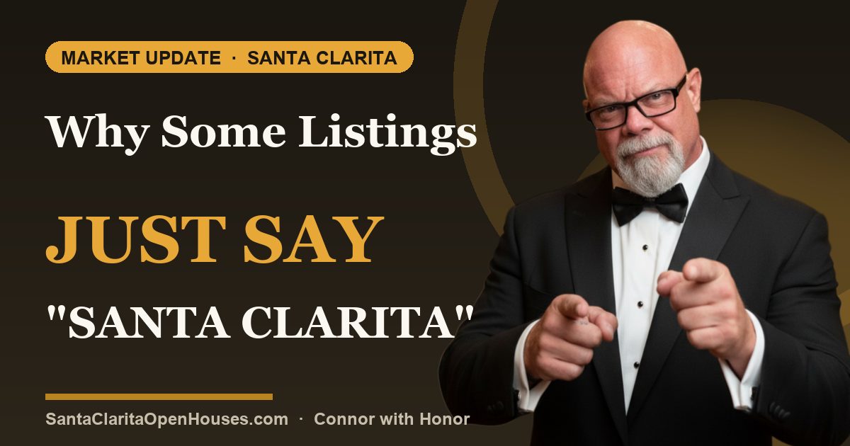 Why Some Santa Clarita Real Estate Listings Just Say "Santa Clarita" (Not Valencia, Saugus, or Canyon Country)