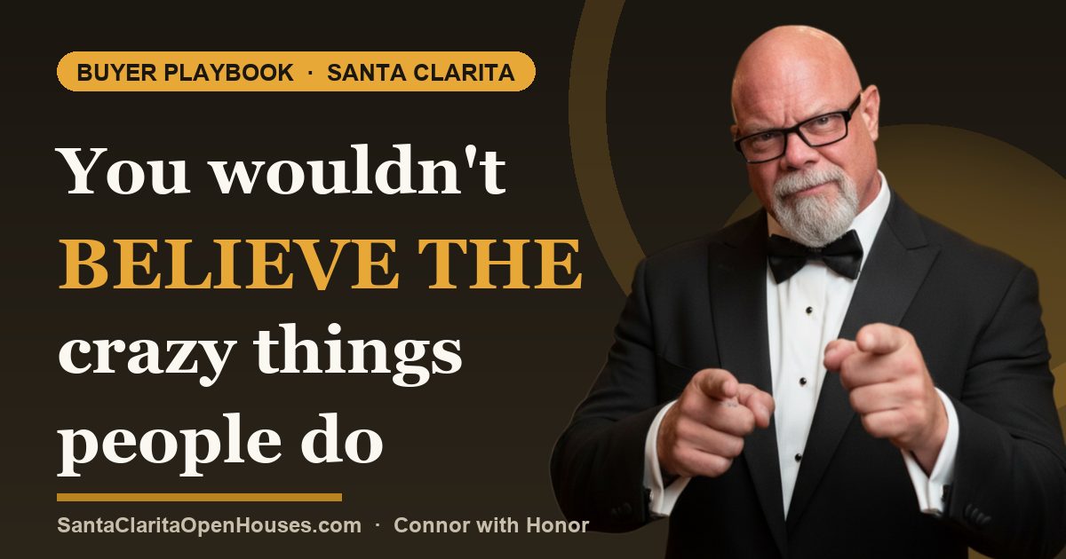 You wouldn't believe the crazy things people do when buying in Santa Clarita