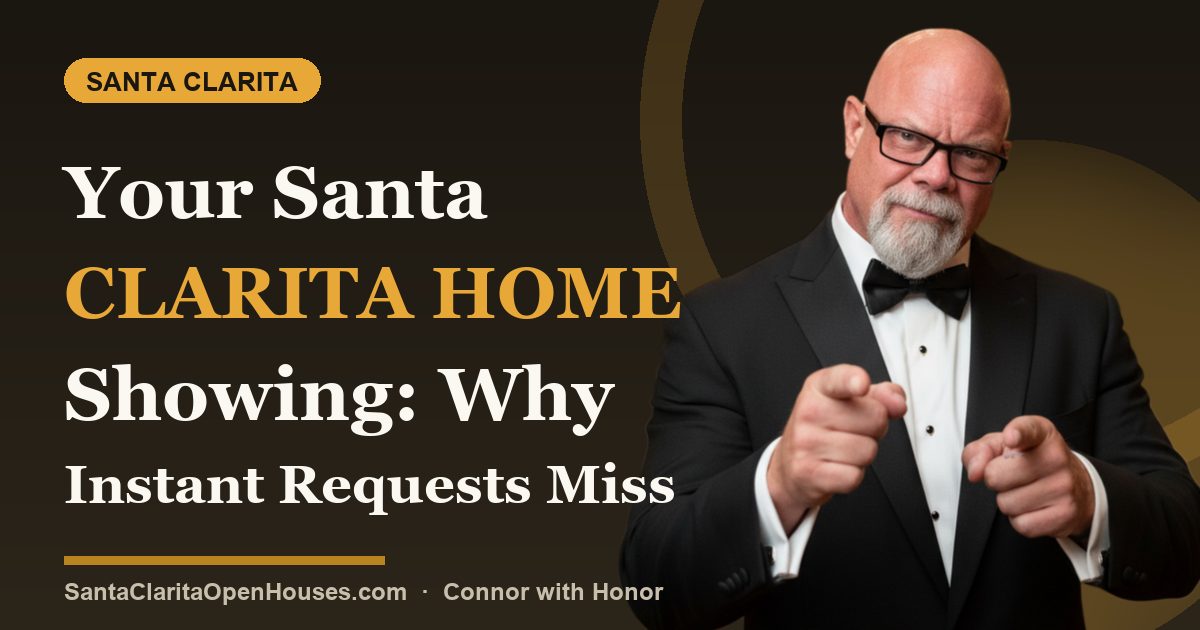 Your Santa Clarita Home Showing: Why Instant Requests Miss the Mark